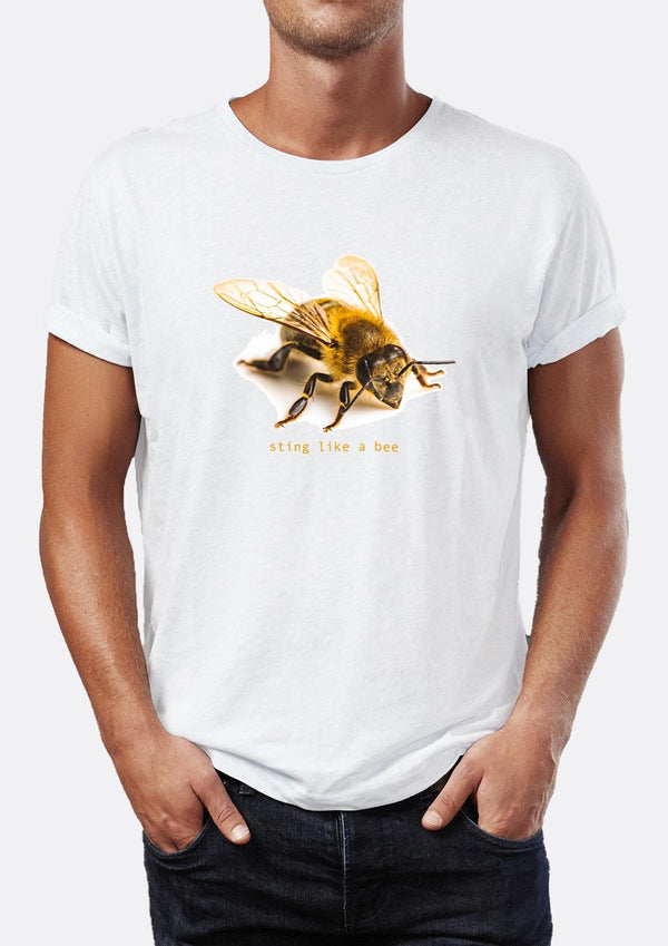Sting like a bee Bee Printed Crew Neck Men's T-Shirt