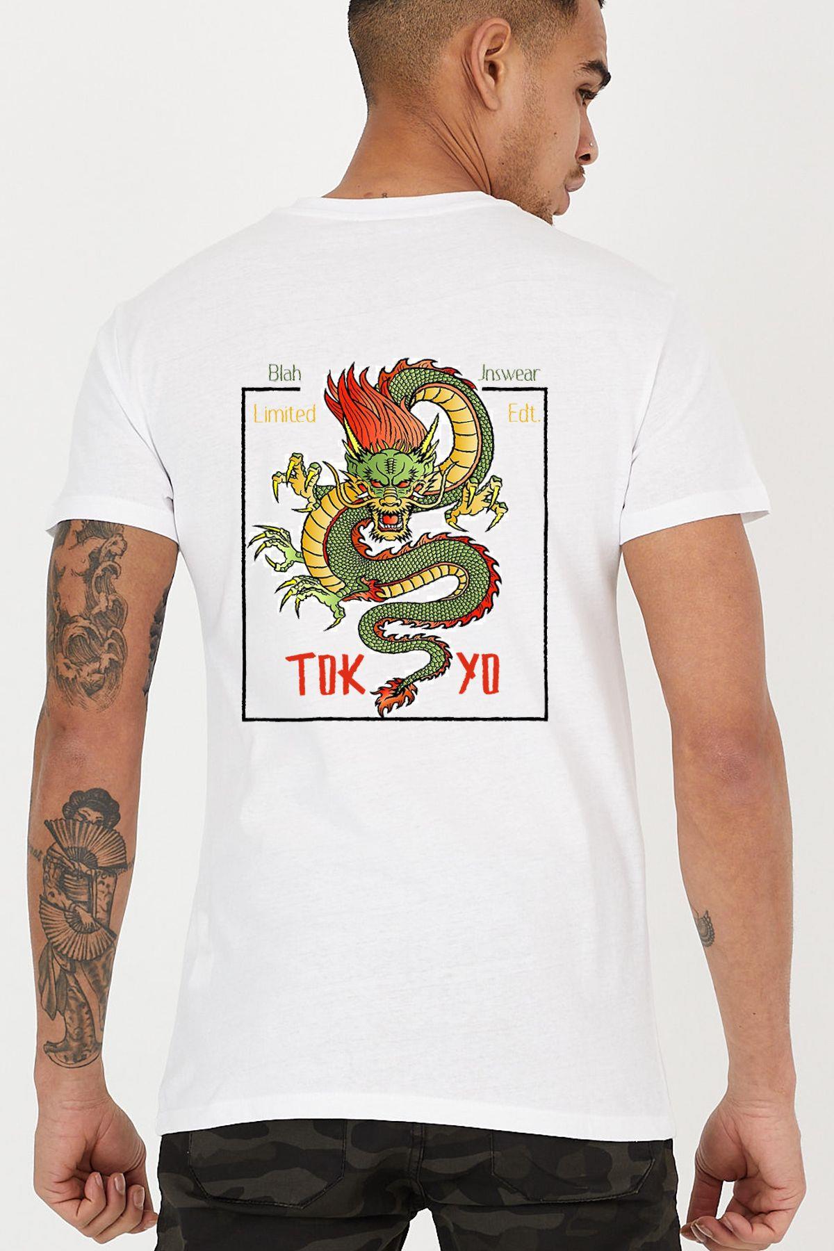Tokyo Graphic Printed Crew Neck Men's T -shirt