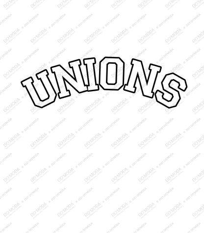 UNIONS VARSİTY printed, cotton Crew Neck men's T -shirt